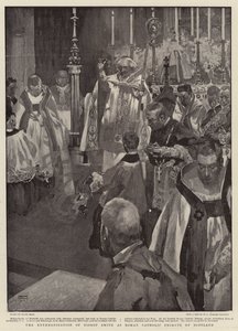 La entronización del obispo Smith como primado católico romano de Escocia de Frank Craig